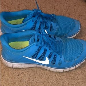 blue nike sneakers